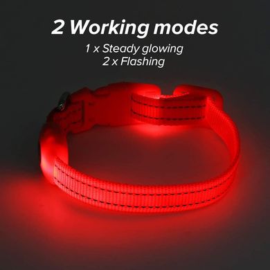 Світлодіодний ошийник для собак Illumifan LED dog collar Illumifun