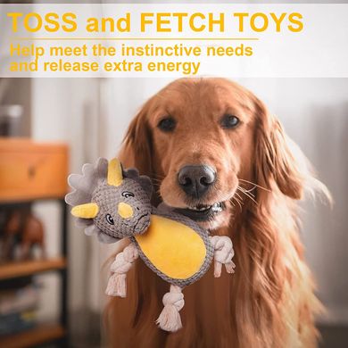 М'яка іграшка з пищалкою для собак EKXIIO Stuffed Dog Toys
