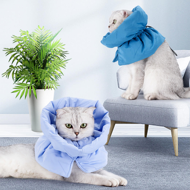Ветеринарный воротник для котов Derby Cat Elizabeth Collar RDC003, Blue Derby