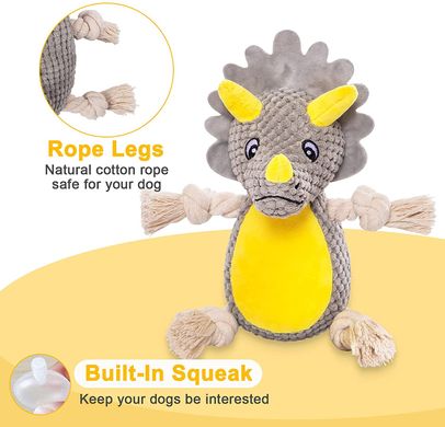Мягкая игрушка с пищалкой для собак EKXIIO Stuffed Dog Toys