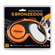 Поводок-рулетка BronzeDog 5 м з рефлекторною стрічкою до 20 кг помаранчевий