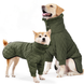 Тепла зимова куртка для собак Wan Talk Winter Warm High Collar Dog Green Clothes з високим коміром, S, 40 см, 50-56 см, 40 см