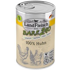 Консервы для собак Landfleisch B.A.R.F.2GO 100% chicken (с курицей) LandFleisch