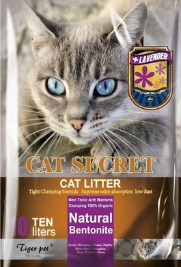 Бентонітовий наповнювач Cat Secret Lavander Tiger Pet