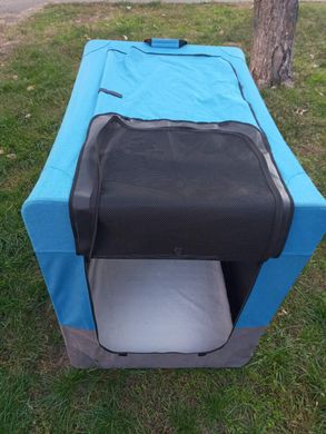Мягкая клетка-переноска для крупных собак Pet Travel Blue-grey PetTravel
