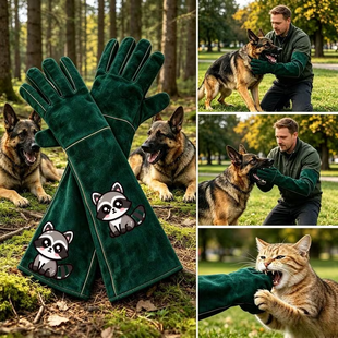 Міцні рукавиці для догляду за домашніми тваринами Multi-Pet Grooming Raccoon