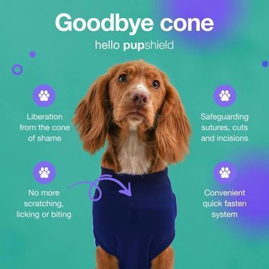 Боді для відновлення собак Derby Pet Recovery Suite, Navy Blue Derby