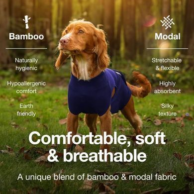 Боді для відновлення собак Derby Pet Recovery Suite, Navy Blue Derby