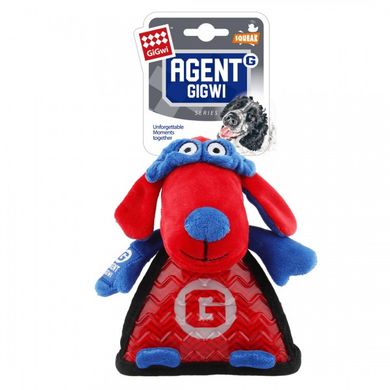 Игрушка для cобак Agent Gigwi Плюшевая Собака с Пищалкой 17 см GiGwi
