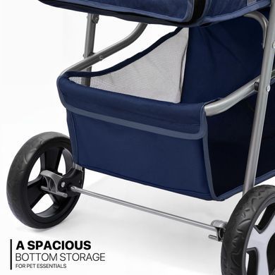 Коляска для котів і собак Bestopet (Люпосанчик) BS-RL-16 Dark Blue Люпосанчик