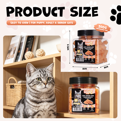 Ласощі для котів UNIQ PETS CAT SNACKS PURRY М'які кубики з курки UniQ PETS