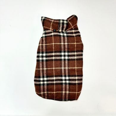 Зимовий водонепроникний двохсторонній жилет в клітинку Derby Plaid Brown в британському стилі Derby
