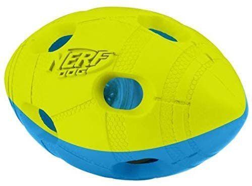 Футбольный мяч для собак Nerf Dog Rubber Bash с интерактивным светодиодом Nerf Dog