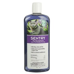 Шампунь від бліх та кліщів для котів Sentry PurrScriptions Coconut Berry Shampoo з ароматом кокоса SENTRY