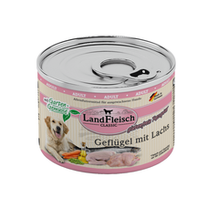 LandFleisch консерви для собак з філе птиці і лососем зі свіжими овочами LandFleisch