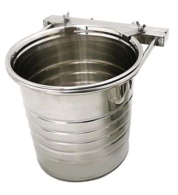 Відро для клітки/вольєра Derby Stainless steel pet bucket з нержавіючої сталі Derby