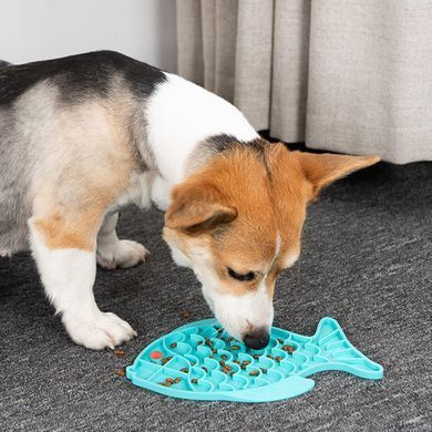 Силиконовый коврик для лизания для собак Derby Fish Shaped Dog Lick Mat Derby