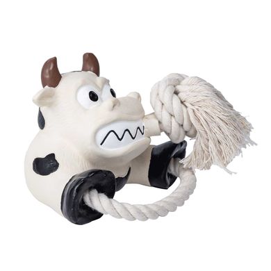 Іграшка для собак Quapas! Dog Toy Fun Cow with rope Quapas!