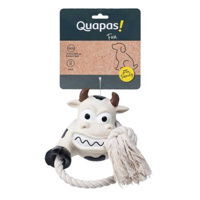 Іграшка для собак Quapas! Dog Toy Fun Cow with rope Quapas!