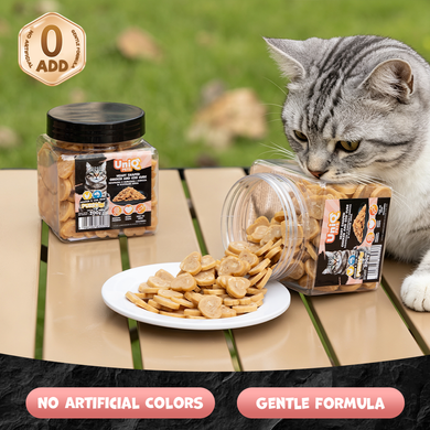 Ласощі для котів UNIQ PETS CAT SNACKS PURRY М'які сердечка з курки та тріски UniQ PETS