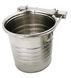 Відро для клітки/вольєра Derby Stainless steel pet bucket з нержавіючої сталі, 21х20,2 см