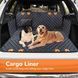 Водонепроникний автомобільний чохол URPOWER на сидіння для собак, Black-Orange, 46х137 см