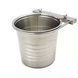Відро для клітки/вольєра Derby Stainless steel pet bucket з нержавіючої сталі