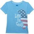 Детская футболка Life Is Good® Big Flag Dog