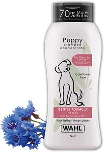 Шампунь для щенков Wahl Gentle Puppy Shampoo с васильком и алоэ WAHL