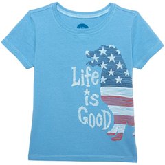 Детская футболка Life Is Good® Big Flag Dog
