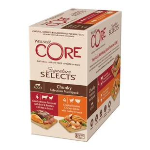 (срок до 12.2024) Набор консерв для котов Wellness CORE Signature Selects Chunky Selection Multipack Wellness CORE