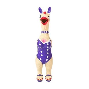 Латексна іграшка для собак Derby Screaming Chicken Latex Dog Toy з пискавкою Derby