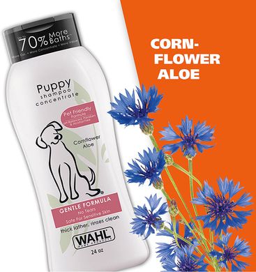 Шампунь для щенков Wahl Gentle Puppy Shampoo с васильком и алоэ WAHL