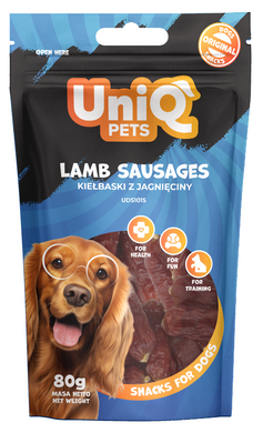 Лакомство для собак UniQ PETS Сосиски из баранины UniQ PETS