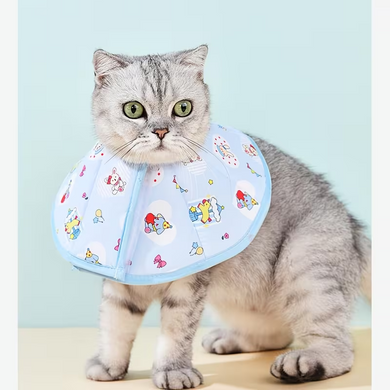Ветеринарний комір для котів і малих собак Wang Sheng Meow Elizabeth Collar, Blue