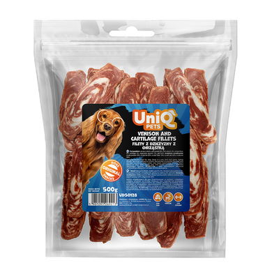 Лакомство для собак UniQ PETS Филе оленины с хрящами UniQ PETS