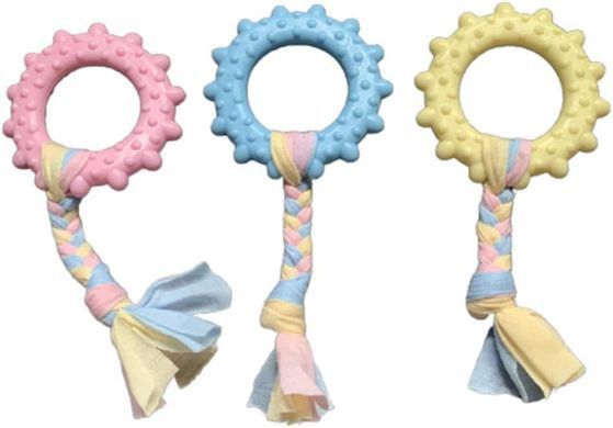 Жувальна іграшка для собак Derby Round ring with cotton rope Derby
