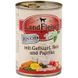 LandFleisch консервы для пожилых собак с домашней птицей, рисом и паприкой, 400 г