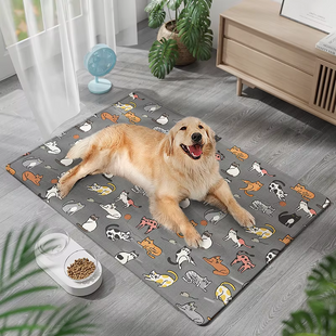 Летняя охлаждающая подстилка для котов Derby Ice Silk Summer Pet Cooling Mat Cat Pattern - Grey Derby