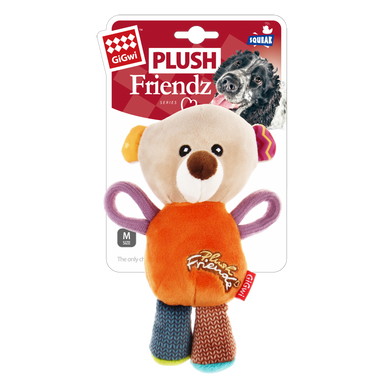 Іграшка для Собак Gigwi Plush Friendz Мишка c пищалкою 16х8х8 см GiGwi