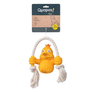 Іграшка для собак Quapas! Dog Toy Fun Duck with rope Quapas!