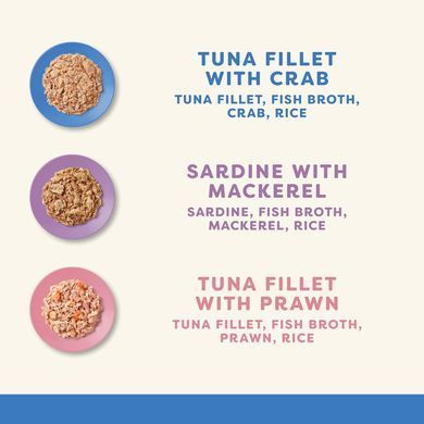 Набір консерв для котів Applaws Multipack Fish Selection in Broth, 8х60g Applaws