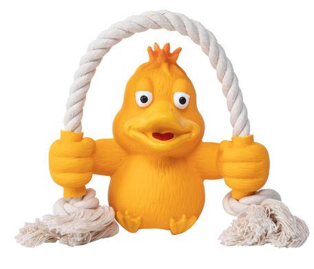 Игрушка для собак Quapas! Dog Toy Fun Duck with rope Quapas!