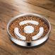 Металева миска для повільного харчування собак Derby Stainless Steel Slow Feeder Dog Bowl