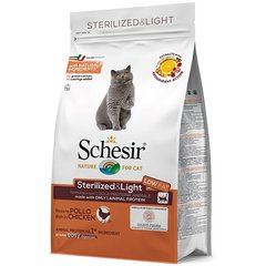 Cухой монопротеиновый корм Schesir Cat Sterilized & Light для стерилизованных кошек и кастрированных котов, для котов склонных к полноте Schesir