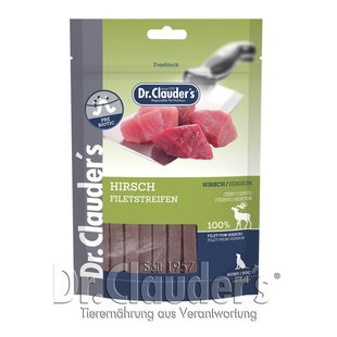 Ласощі для собак Dr.Clauder's Venison Filet Strips з олениною Dr.Clauder's