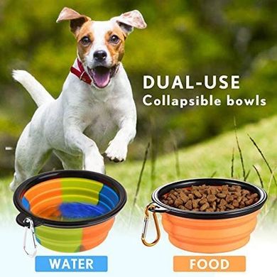 Набір з 2-х складних мисок для корму і води собак