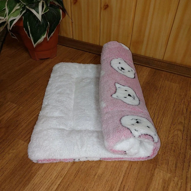 Плед для домашних животных Soft Pet Bed Cushion, Pink Bear Derby