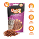 Ласощі для шкіри та шерсті котів Uniq PETS CAT SNACKS MIMI м'які смужки з качкою, качка, 50 г