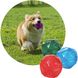 Светящийся мячик для собак Diamond Shape Elastic Squeaky Dog Ball с пищалкой, Красный
